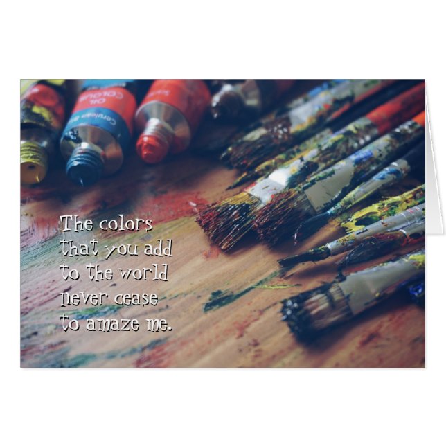 Kort för färgad palettartikel (Framsidan Horizontal)