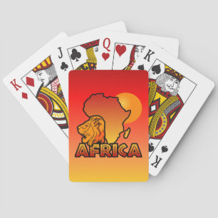 Kort för färgade AFRIKOR Kortlek
