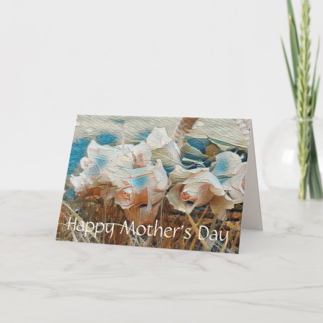 Kort för färgat Ro Lycklig Mors dag (Framsida)