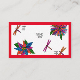 Kort för färgat trädgårdsföretag