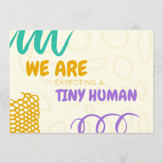 Kort för färgstarka meddelanden om Gravid