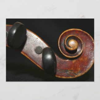 Kort för fiolhögläsninginbjudan