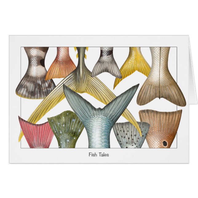 Kort för fisksvanar (sagor) (Framsidan Horizontal)