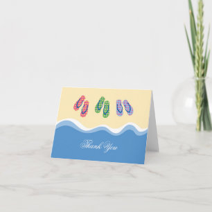 Kort för flinflip flopsstrandtack
