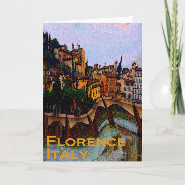Kort för Florence italienhälsning (Framsida)