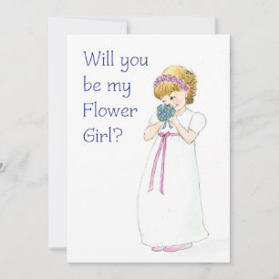 Kort för Flower Girl-begäran