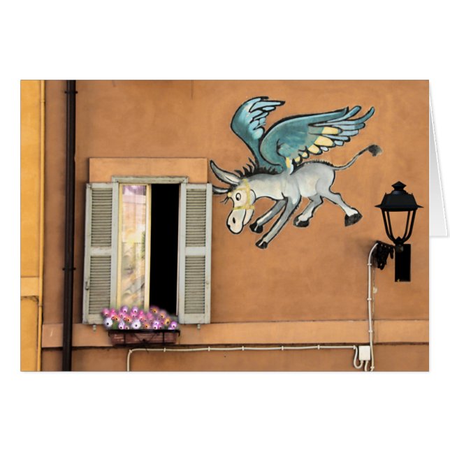 Kort för flygåsnatecknad (Framsidan Horizontal)