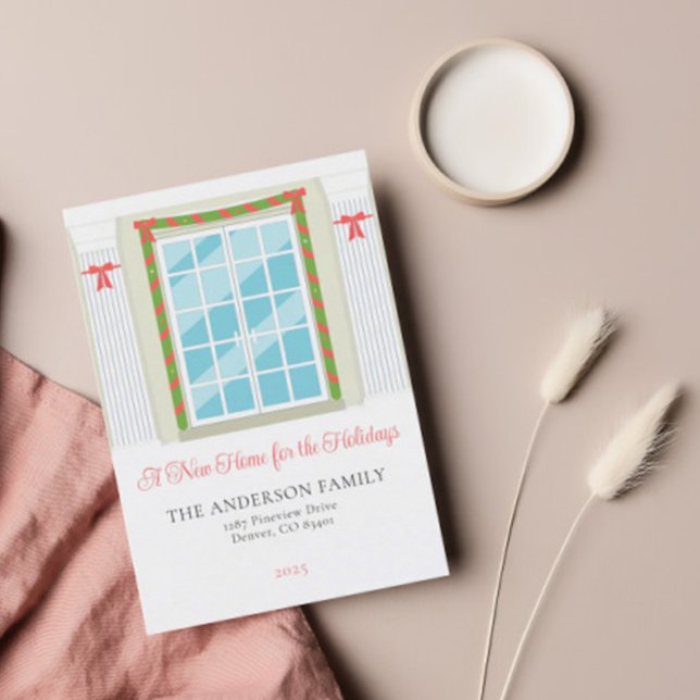 Kort för Flytta av julavisering i Elegant (Skapare uppladdad)