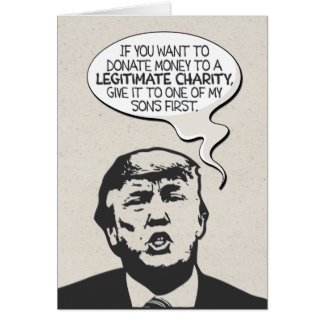 Kort för födelsedag Donald Trump "för legitim