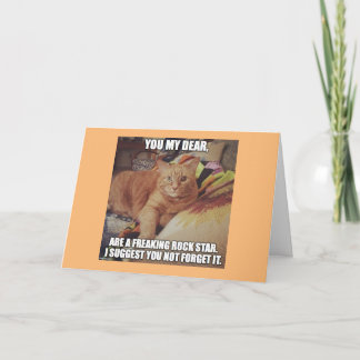 Kort för födelsedag för Hippiechickrockstjärna