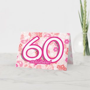 Kort för födelsedag för ljusa Pinks för blommor &