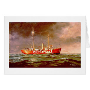 Kort för "" för Paul McGehee "Lightship"Chesapeake