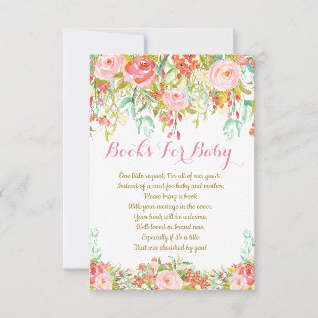 Kort för förfrågan för flickavattenfärgbok, bokar (Framsida)