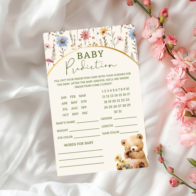 Kort för förutsägelse av Nalle för Creamy-Roligt f Flygblad (Skapare uppladdad)