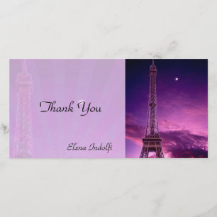 Kort för foto för Eiffel torntack