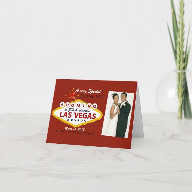 Kort för foto för Las Vegas brölloptack (Framsida)
