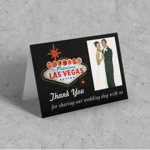 Kort för foto för Las Vegas brölloptack