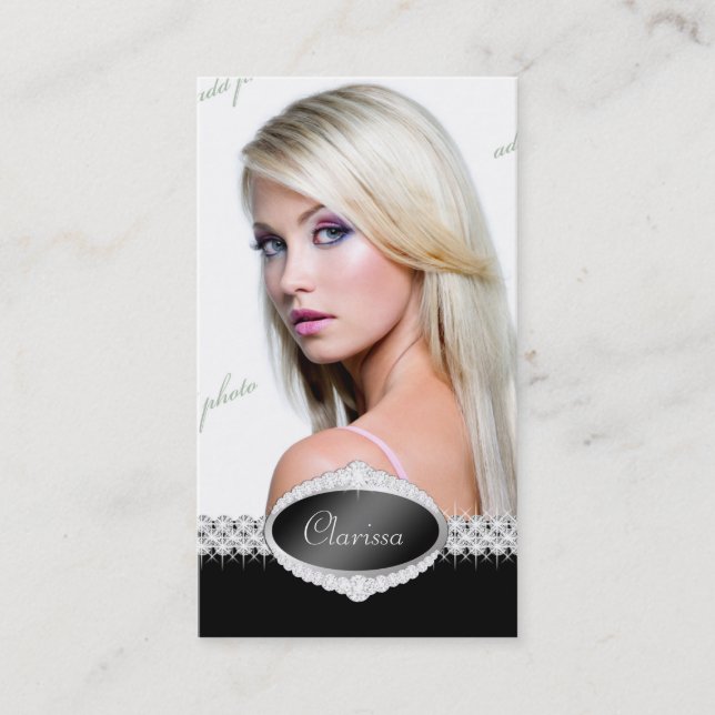 Kort för foto för skönhetstävling för TT-Diamant (Framsida)