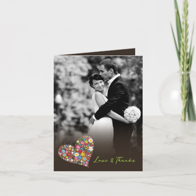 Kort för foto för tack för vår (Framsida)