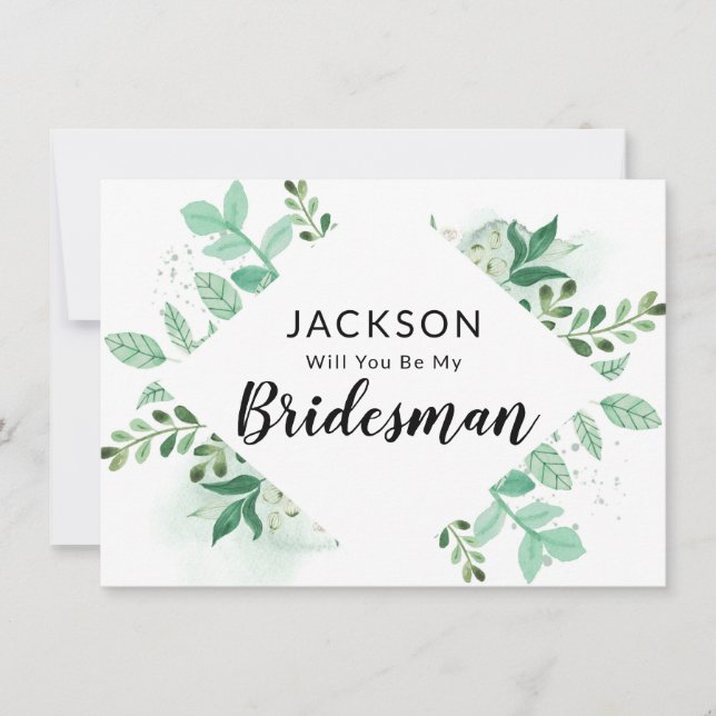 Kort för Frieri av friskt lövträ, botaniskt Brides (Framsida)