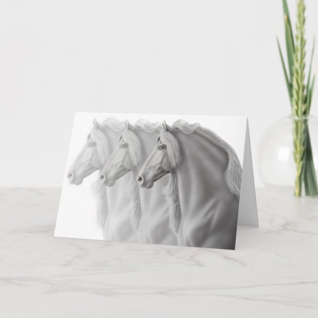 Kort för Friesianhästhälsning (Framsida)