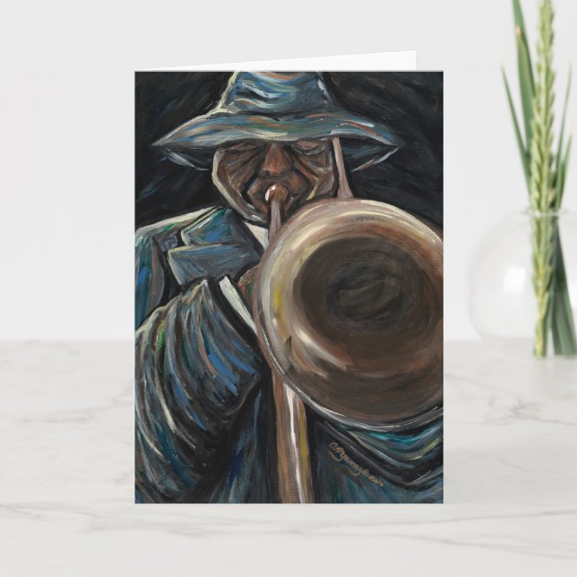 Kort för fristilJazzhälsning (Framsida)