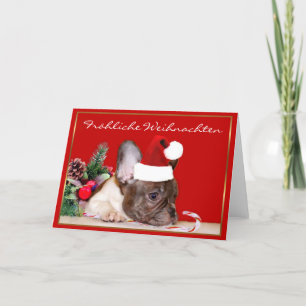 Kort för Fröhliche Weihnachten franskt