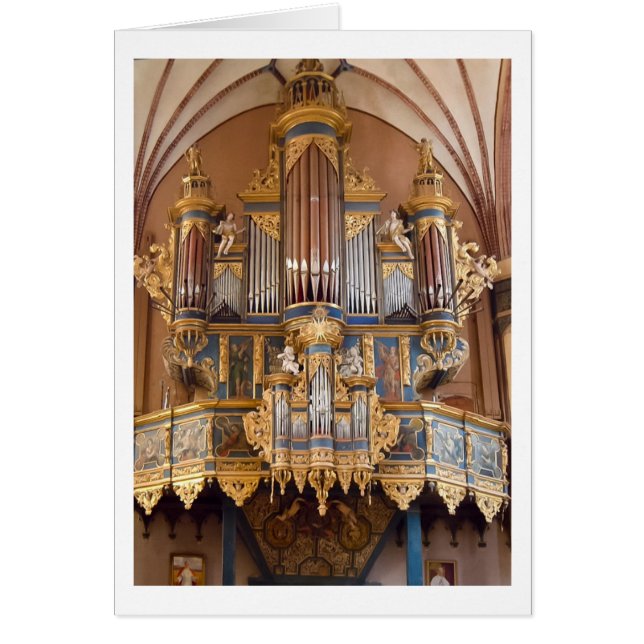 Kort för Frombork domkyrkaorgan (Framsidan)