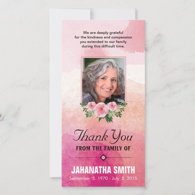 Kort för Funera tackfoto (Framsida)