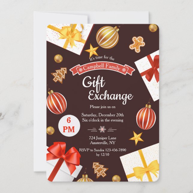 Kort för gåvautbyteshelgdag (Framsida)