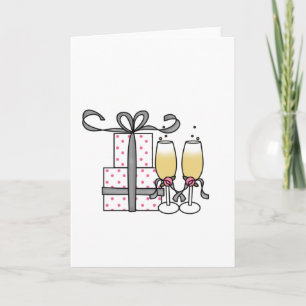 Kort för gåvor och champagne