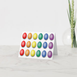 Kort för gay prideflaggaägg