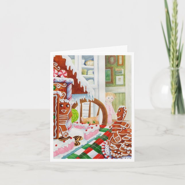 Kort för GINGERBREAD ÖVERPRIS-Julanteckning (Framsida)