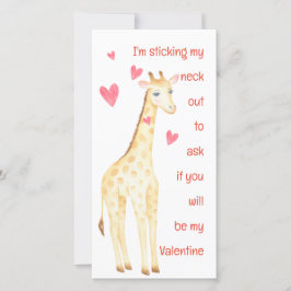 Kort för Giraffe-stift ut Valentineser i Nacke