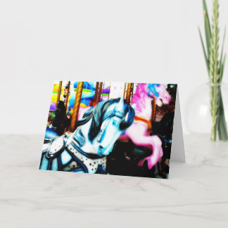 kort för Glad-gå-runda hästfödelsedag