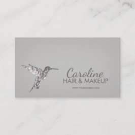 Kort för glitterHummingbirdhår & MakeupMinimalist