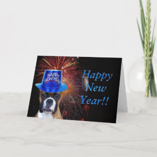Kort för gott nytt årboxarehälsning