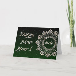 Kort för gott nytt årkrandesign