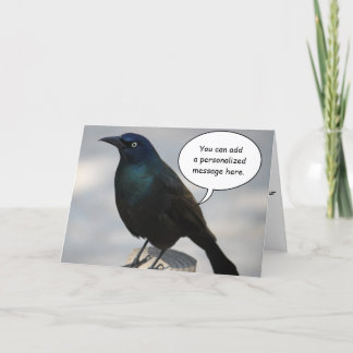 Kort för Grackle fågelhälsning