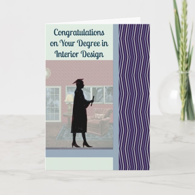 Kort för grad i Inredingsdesign för kvinnor (Framsida)