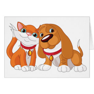 Kort för gräddning av Hund och katt