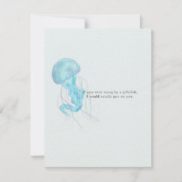 Kort för gräddning av jellyfisk