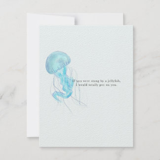 Kort för gräddning av jellyfisk