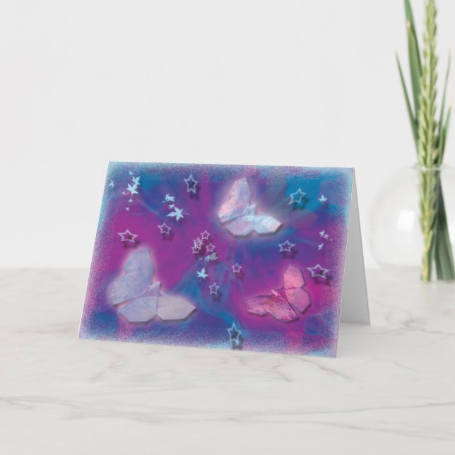 Kort för grattis "för drömtakeflyg" (Framsida)