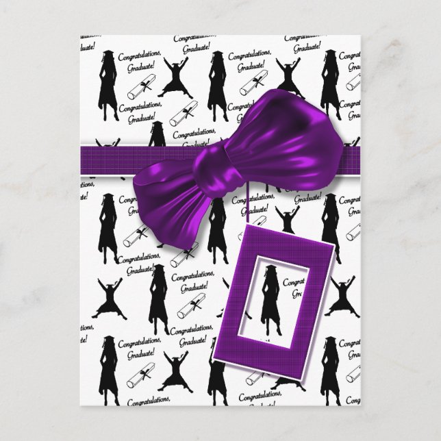 Kort för grattis student för kvinnor (Framsida)