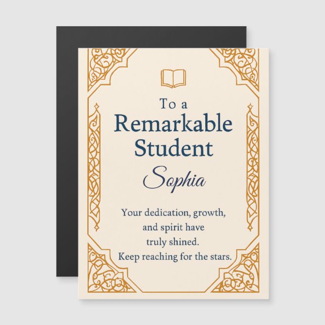 Kort för Grattisar av elegant för en anmärkningsvä (Fram/baksida)