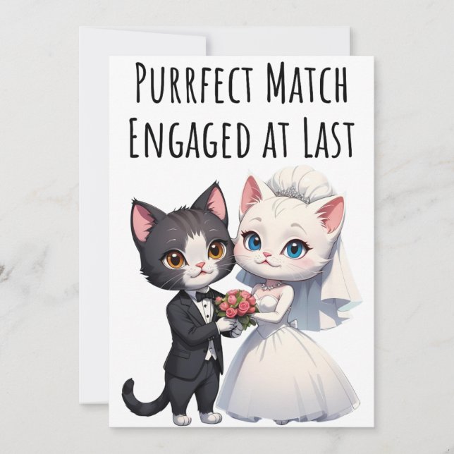 Kort för Grattisar för förlovning av kundkort (Framsida)