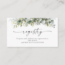 Kort för grey Herbal Registry-hölje