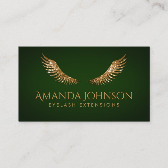 Kort för grönt för smaragd för vingar för (Framsida)