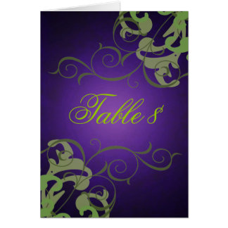 Kort för grönt- & lilarullabord